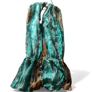 Lisa Blue “Call of the Whale” Sheer Silk Beach Dress – US Size 4 (XS)